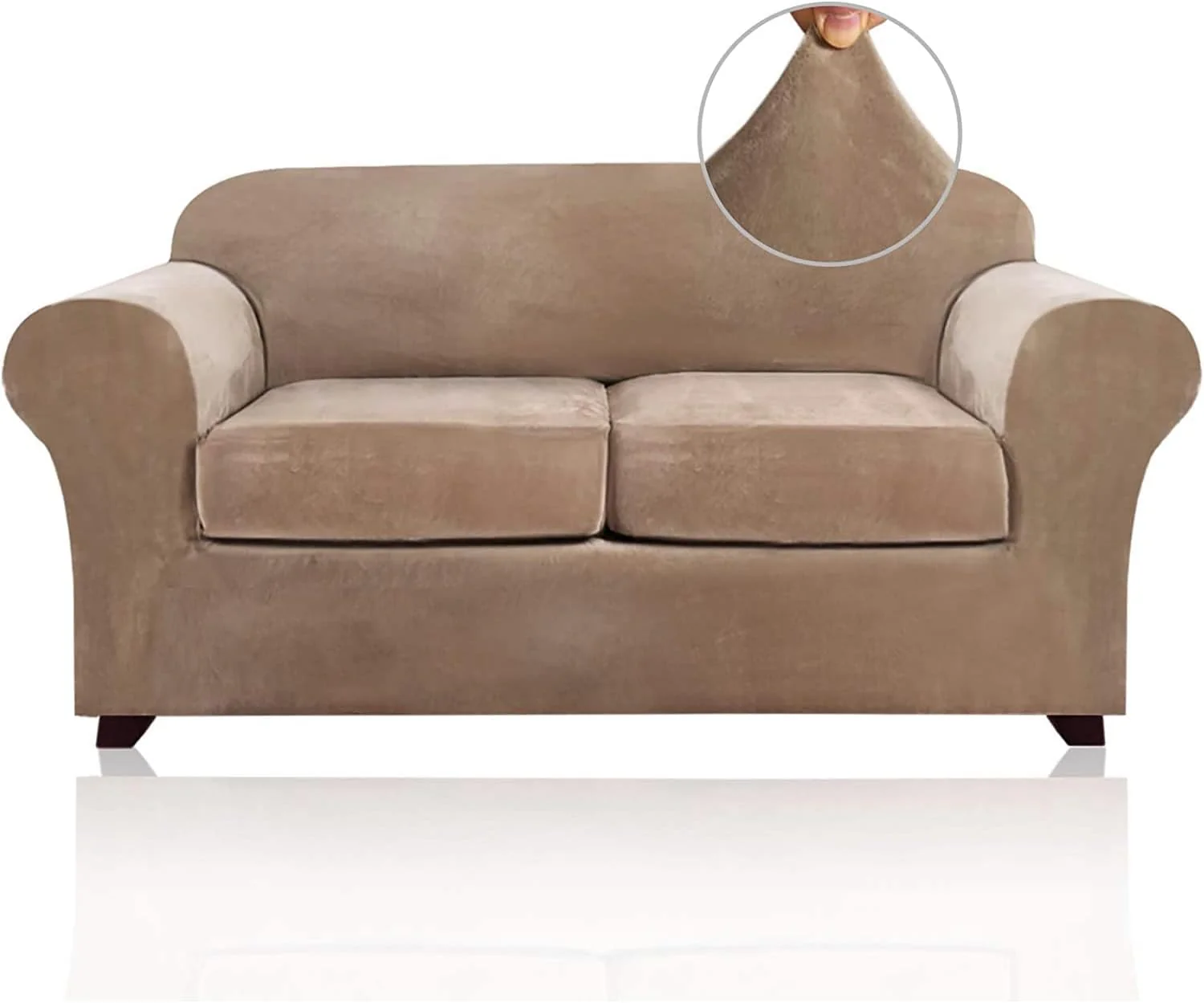 Best Real Velvet Stretch Sofa Covers 2025 New Stretch Velvet Couch Covers for Cushion Sofa Slipcovers Soft Sofa Slip Covers Furniture Covers - Image 29