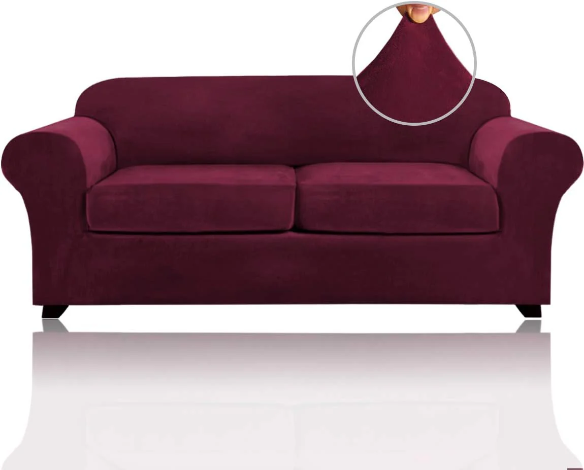 Best Real Velvet Stretch Sofa Covers 2025 New Stretch Velvet Couch Covers for Cushion Sofa Slipcovers Soft Sofa Slip Covers Furniture Covers - Image 38
