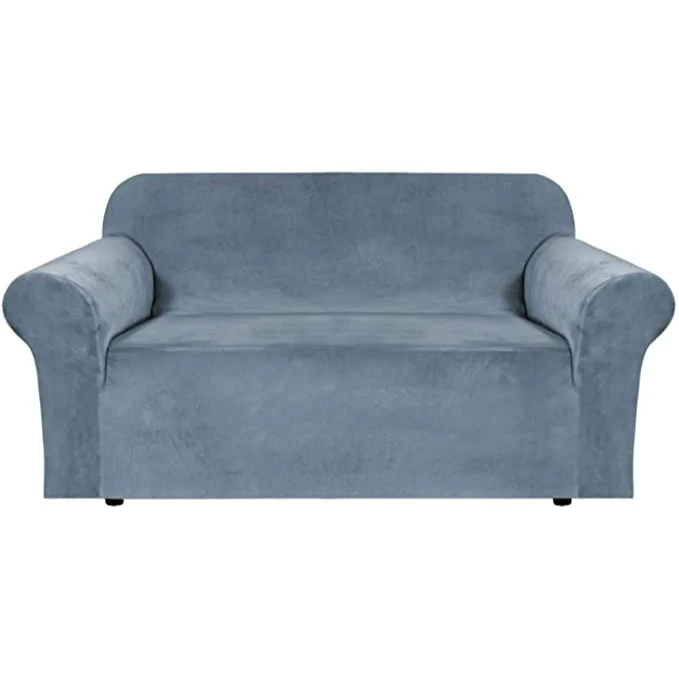 High Grade Velvet Stretch Sofa Cover Couch Slipcover Furniture Protector Case Sofa Cover Elastic 1/2/3/4 Seater Couch Cover Settee Seat Slipcovers - Image 14