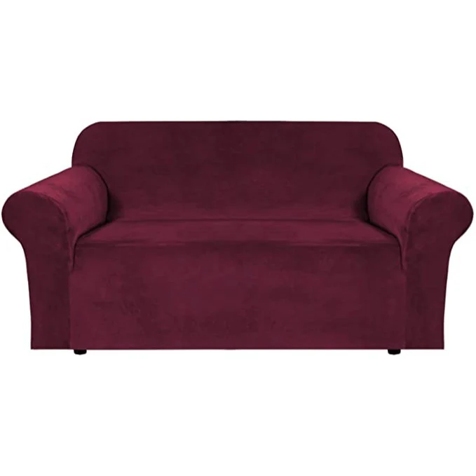 High Grade Velvet Stretch Sofa Cover Couch Slipcover Furniture Protector Case Sofa Cover Elastic 1/2/3/4 Seater Couch Cover Settee Seat Slipcovers - Image 16