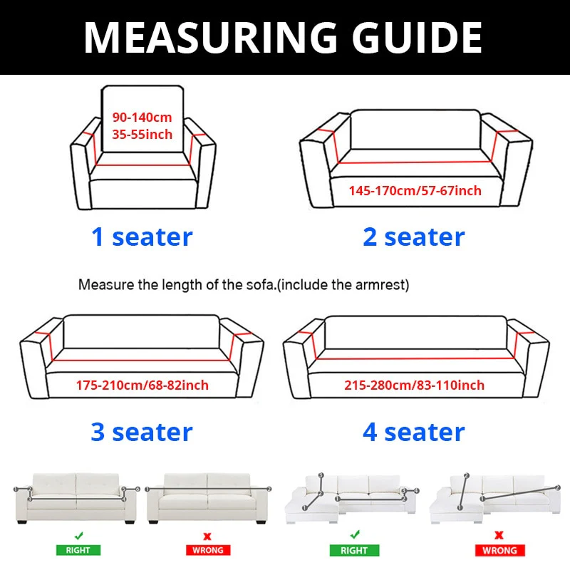 High Grade Velvet Stretch Sofa Cover Couch Slipcover Furniture Protector Case Sofa Cover Elastic 1/2/3/4 Seater Couch Cover Settee Seat Slipcovers - Image 6