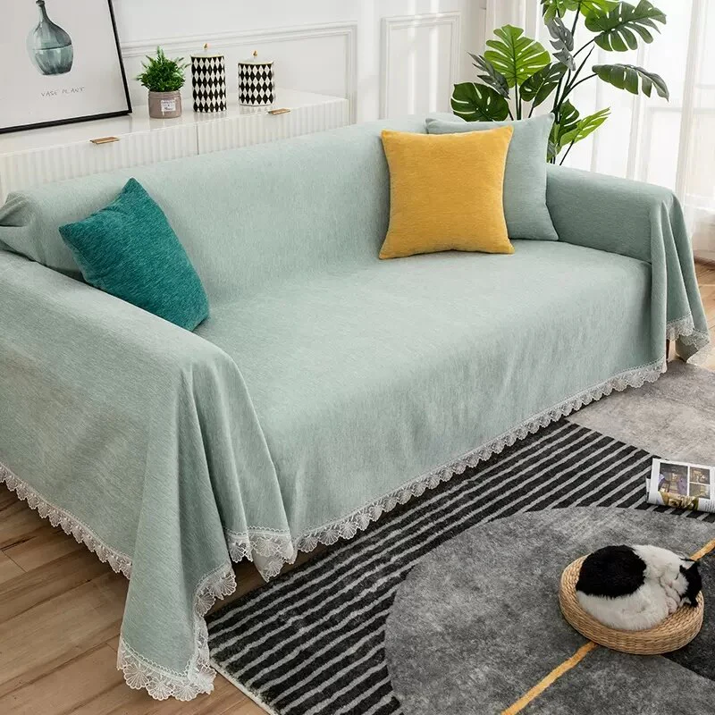 Chenille Sofa Towel Blanket Sectional Couch Cover Throw Sofa Blanket Universal Anti-slip Furniture Protector Sofa Throw Slipcover - Image 10