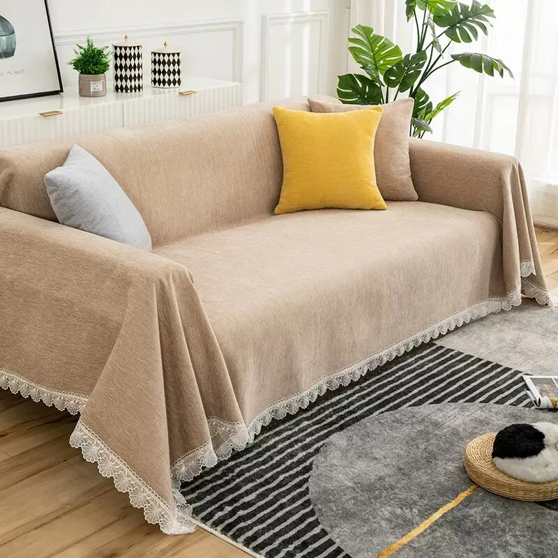 Chenille Sofa Towel Blanket Sectional Couch Cover Throw Sofa Blanket Universal Anti-slip Furniture Protector Sofa Throw Slipcover - Image 12