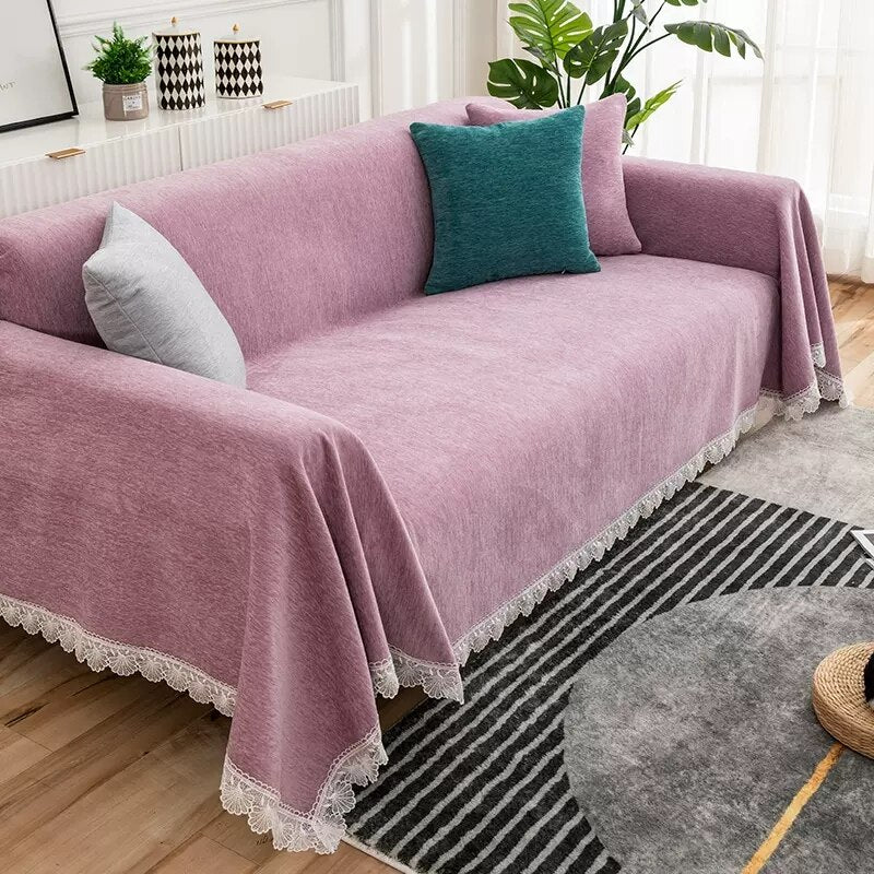 Chenille Sofa Towel Blanket Sectional Couch Cover Throw Sofa Blanket Universal Anti-slip Furniture Protector Sofa Throw Slipcover - Image 13