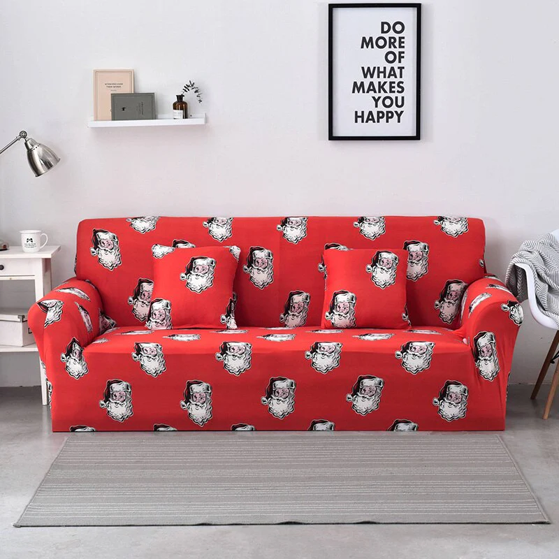 Christmas Sofa Cover for Living Room Elastic Chair Couch Cover Furniture Protector L shape Corner Sofa Need Order 2pieces Cover - Image 11