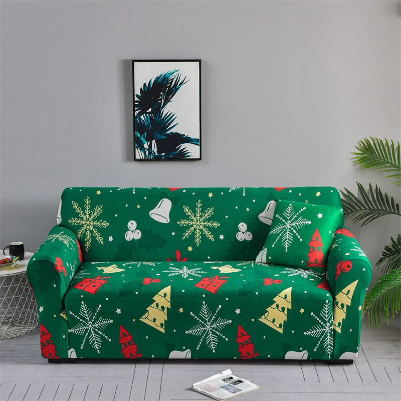 Christmas Sofa Cover for Living Room Elastic Chair Couch Cover Furniture Protector L shape Corner Sofa Need Order 2pieces Cover - Image 12