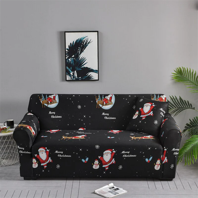 Christmas Sofa Cover for Living Room Elastic Chair Couch Cover Furniture Protector L shape Corner Sofa Need Order 2pieces Cover - Image 14