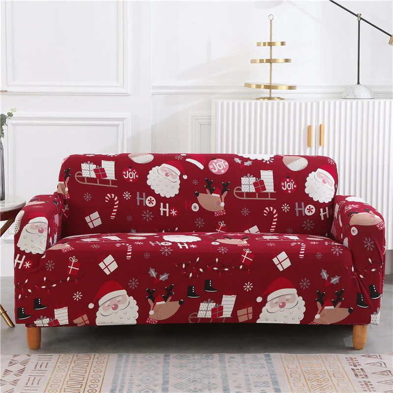 Christmas Sofa Cover for Living Room Elastic Chair Couch Cover Furniture Protector L shape Corner Sofa Need Order 2pieces Cover - Image 16