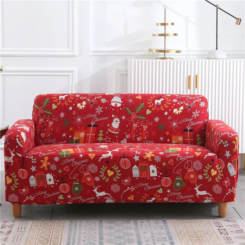 Christmas Sofa Cover for Living Room Elastic Chair Couch Cover Furniture Protector L shape Corner Sofa Need Order 2pieces Cover - Image 19