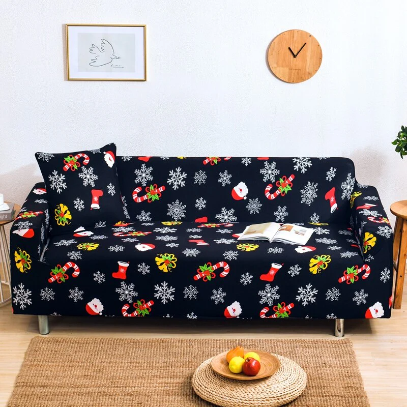 Christmas Sofa Cover for Living Room Elastic Chair Couch Cover Furniture Protector L shape Corner Sofa Need Order 2pieces Cover - Image 20