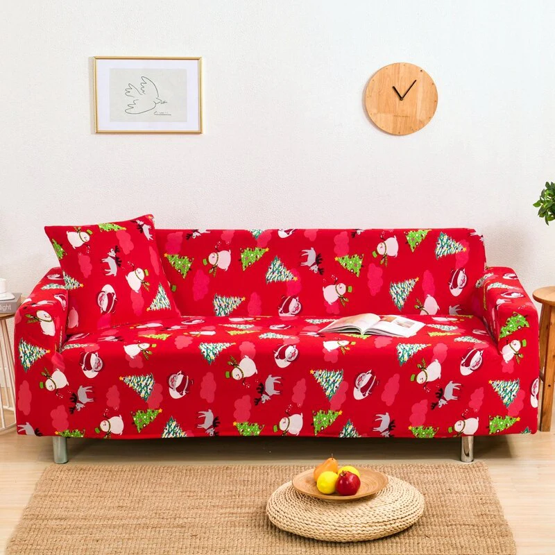 Christmas Sofa Cover for Living Room Elastic Chair Couch Cover Furniture Protector L shape Corner Sofa Need Order 2pieces Cover - Image 21