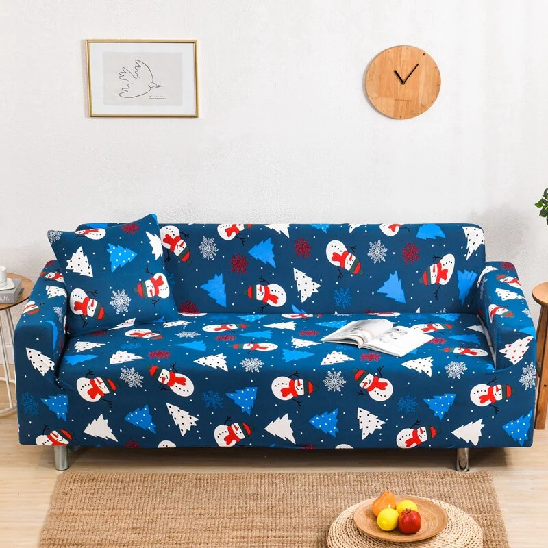Christmas Sofa Cover for Living Room Elastic Chair Couch Cover Furniture Protector L shape Corner Sofa Need Order 2pieces Cover - Image 23