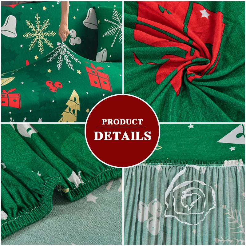 Christmas Sofa Cover for Living Room Elastic Chair Couch Cover Furniture Protector L shape Corner Sofa Need Order 2pieces Cover - Image 5