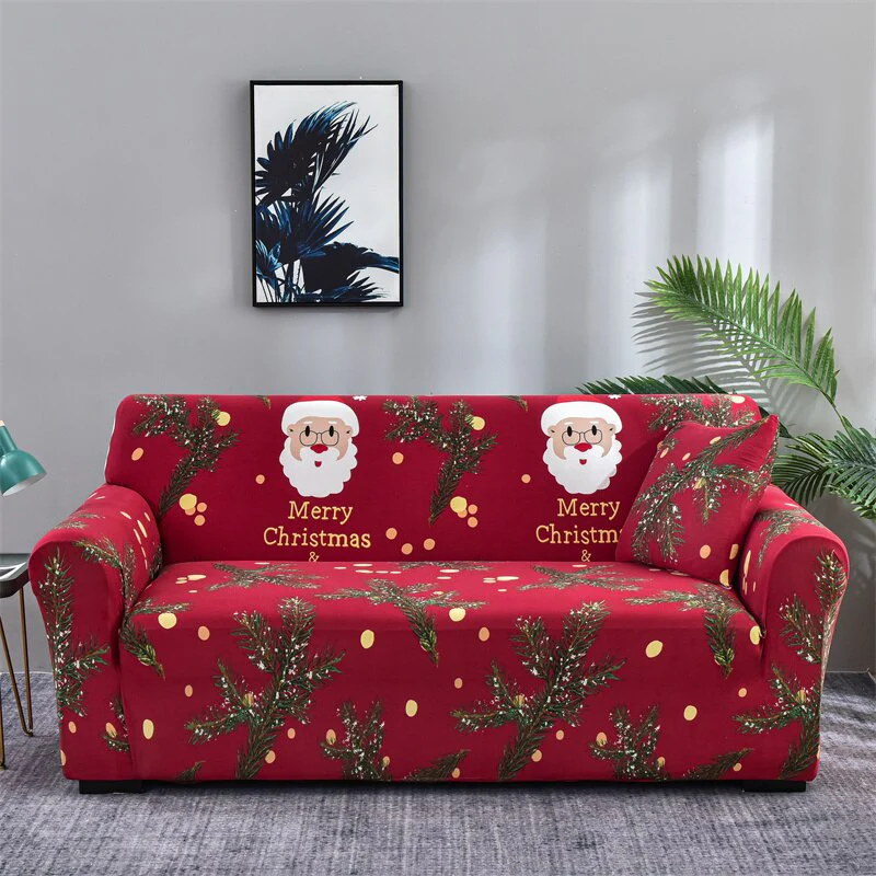 Christmas Sofa Cover for Living Room Elastic Chair Couch Cover Furniture Protector L shape Corner Sofa Need Order 2pieces Cover - Image 8