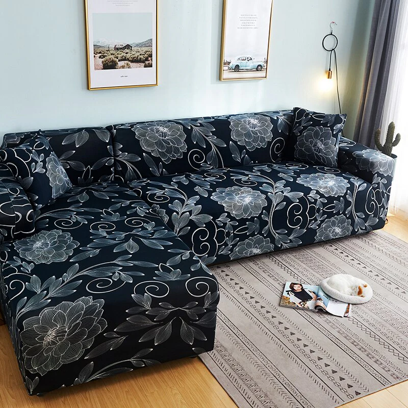 Corner Sofa Covers for Pets Sofa Cover Elastic 1/2/3/4 Seater L-Style Sofa Cover Slipcovers Stretch Stretch Sofa Covers Couch Cover Sofa - Image 16