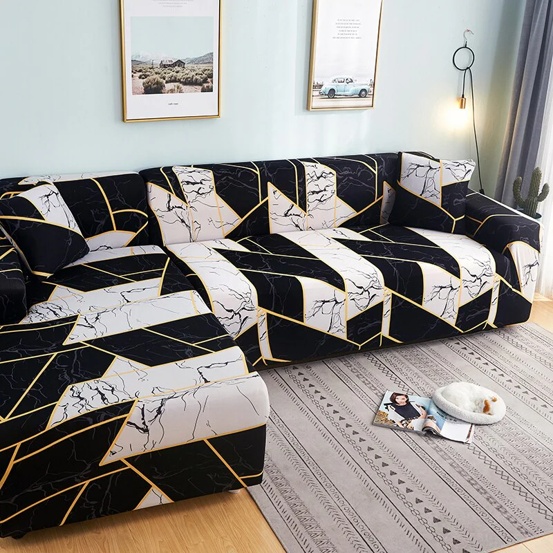 Corner Sofa Covers for Pets Sofa Cover Elastic 1/2/3/4 Seater L-Style Sofa Cover Slipcovers Stretch Stretch Sofa Covers Couch Cover Sofa - Image 26