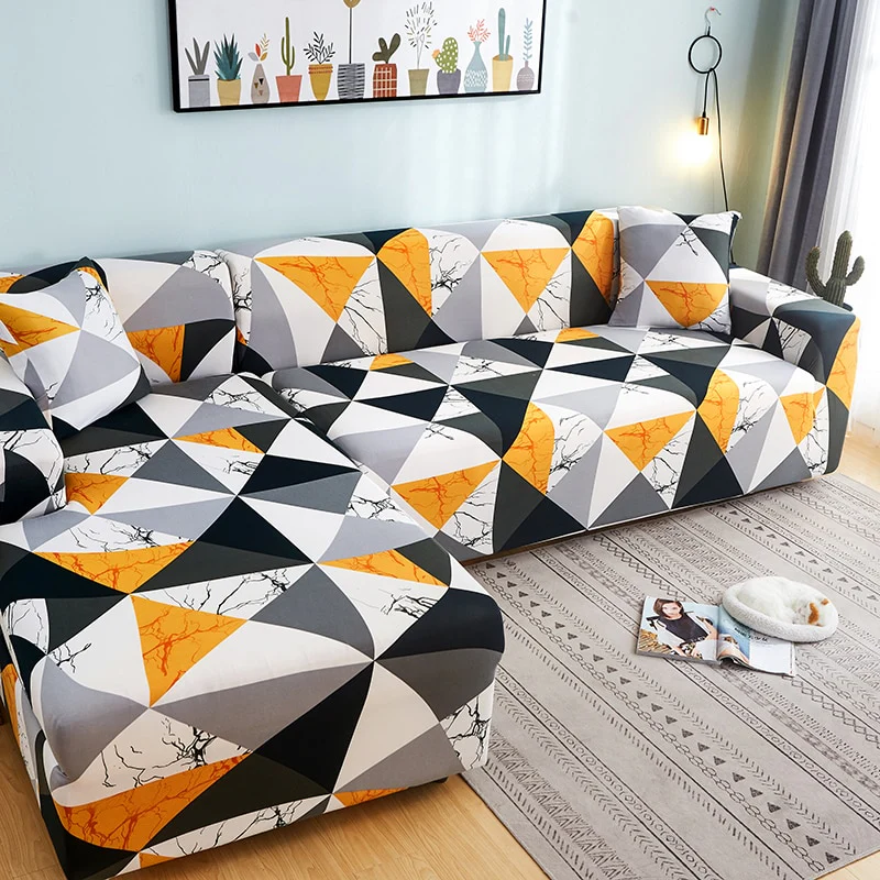 Corner Sofa Covers for Pets Sofa Cover Elastic 1/2/3/4 Seater L-Style Sofa Cover Slipcovers Stretch Stretch Sofa Covers Couch Cover Sofa - Image 29