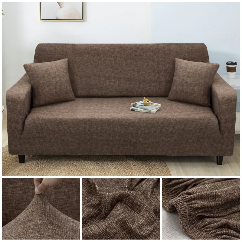 Cross Pattern Elastic Sofa Cover Stretch All-inclusive Sofa Covers Couch Cover Armseat Covers Loveseat 1/2/3/4 seater Cover Sofa Slipcovers - Image 12