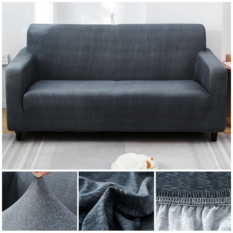 Cross Pattern Elastic Sofa Cover Stretch All-inclusive Sofa Covers Couch Cover Armseat Covers Loveseat 1/2/3/4 seater Cover Sofa Slipcovers - Image 15