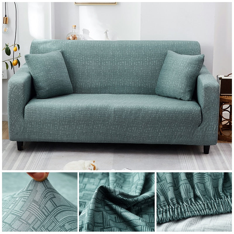 Cross Pattern Elastic Sofa Cover Stretch All-inclusive Sofa Covers Couch Cover Armseat Covers Loveseat 1/2/3/4 seater Cover Sofa Slipcovers - Image 16