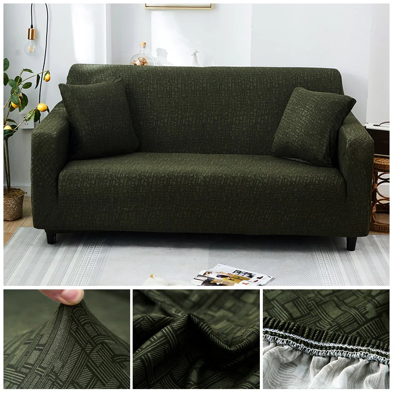 Cross Pattern Elastic Sofa Cover Stretch All-inclusive Sofa Covers Couch Cover Armseat Covers Loveseat 1/2/3/4 seater Cover Sofa Slipcovers - Image 19