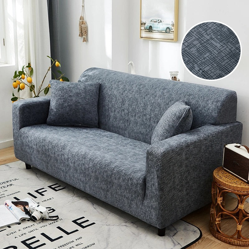 Cross Pattern Elastic Sofa Cover Stretch All-inclusive Sofa Covers Couch Cover Armseat Covers Loveseat 1/2/3/4 seater Cover Sofa Slipcovers - Image 25