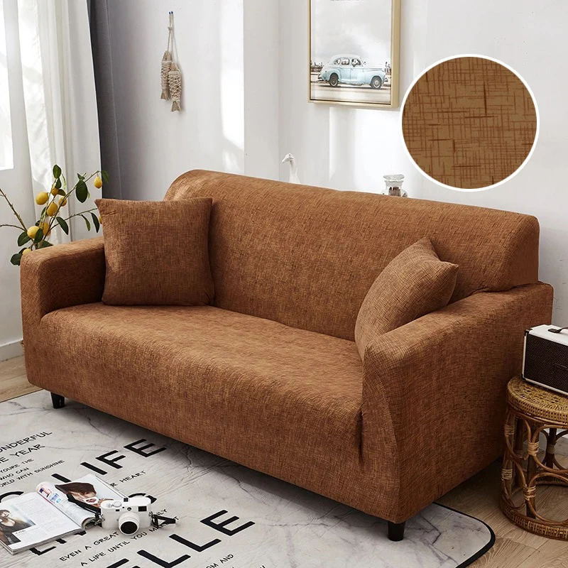 Cross Pattern Elastic Sofa Cover Stretch All-inclusive Sofa Covers Couch Cover Armseat Covers Loveseat 1/2/3/4 seater Cover Sofa Slipcovers - Image 26