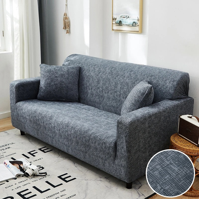 Cross Pattern Elastic Sofa Cover Stretch All-inclusive Sofa Covers Couch Cover Armseat Covers Loveseat 1/2/3/4 seater Cover Sofa Slipcovers - Image 4