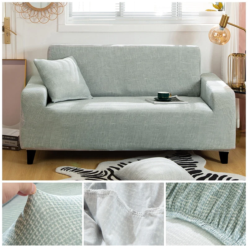 Cross Pattern Elastic Sofa Cover Stretch All-inclusive Sofa Covers Couch Cover Armseat Covers Loveseat 1/2/3/4 seater Cover Sofa Slipcovers - Image 7