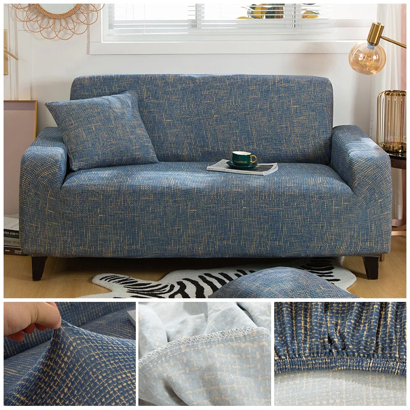 Cross Pattern Elastic Sofa Cover Stretch All-inclusive Sofa Covers for Living Room Couch Cover Loveseat Sofa Slipcovers - Image 11
