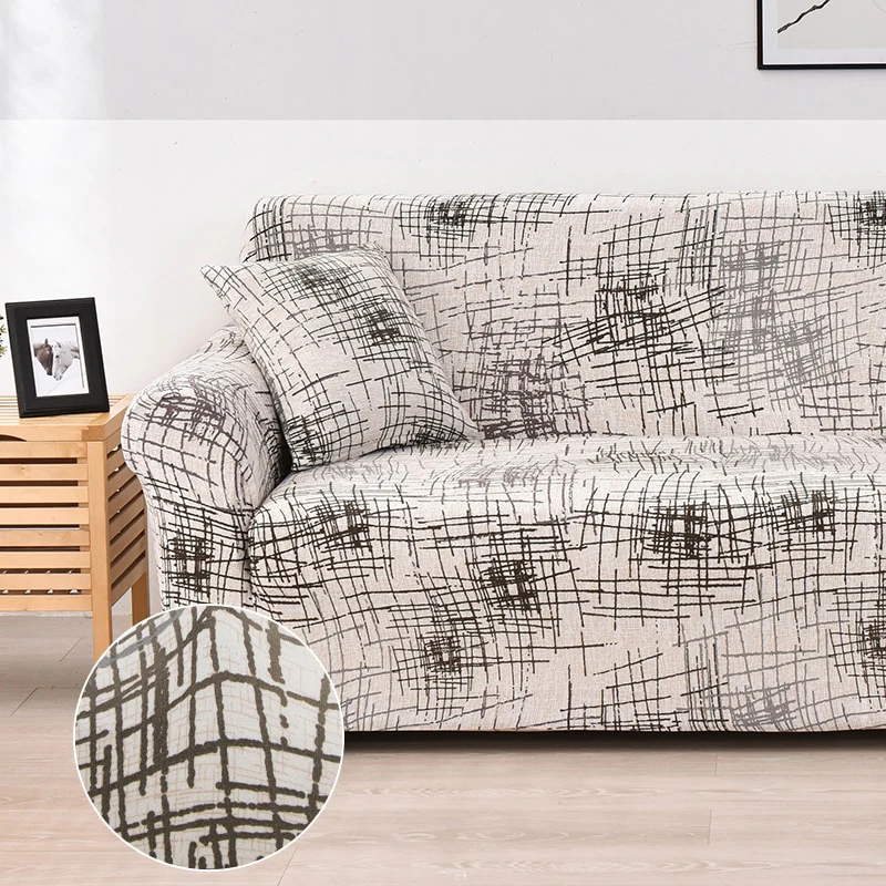 Cross Pattern Elastic Sofa Cover Stretch All-inclusive Sofa Covers for Living Room Couch Cover Loveseat Sofa Slipcovers - Image 20