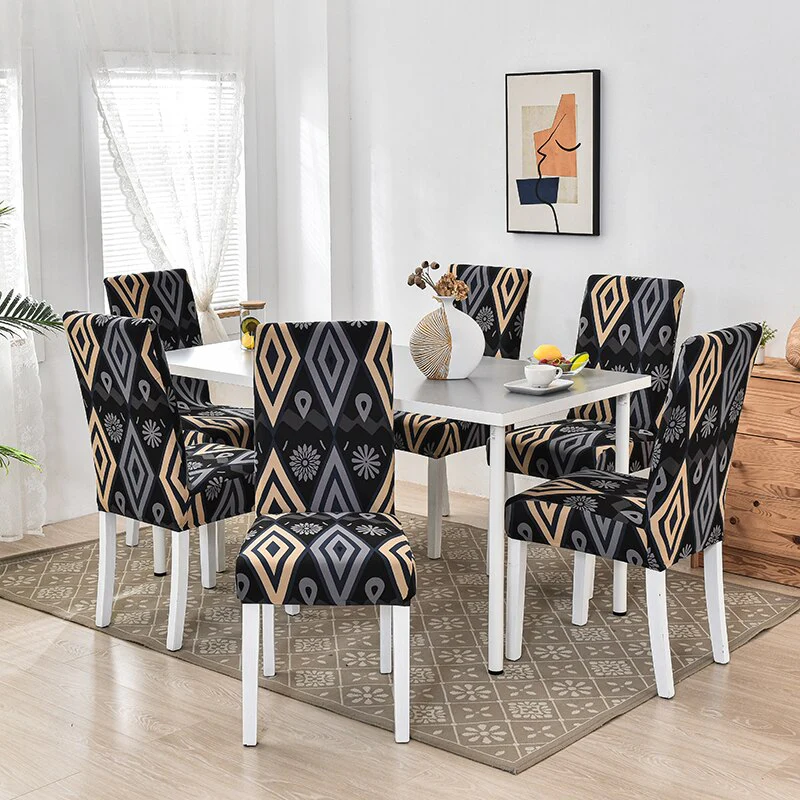 Dining Chair Cover Cheap Anti-dirty Slipcover Elastic Seat Chair Cover for Living Room Kitchen Wedding Banquet Party Removable - Image 11