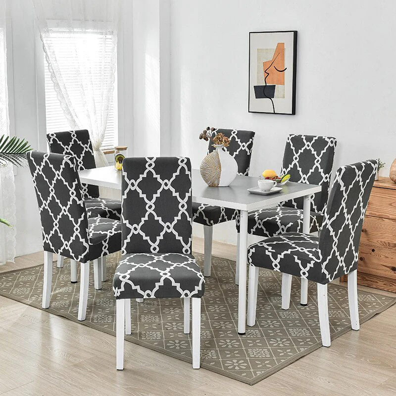 Dining Chair Cover Cheap Anti-dirty Slipcover Elastic Seat Chair Cover for Living Room Kitchen Wedding Banquet Party Removable - Image 13