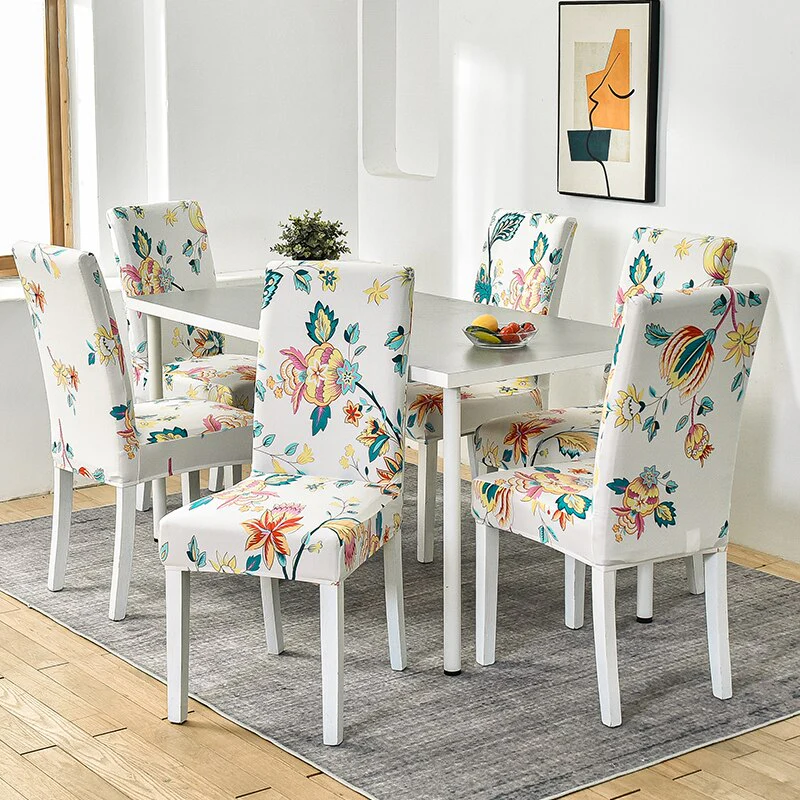 Dining Chair Cover Cheap Anti-dirty Slipcover Elastic Seat Chair Cover for Living Room Kitchen Wedding Banquet Party Removable - Image 16