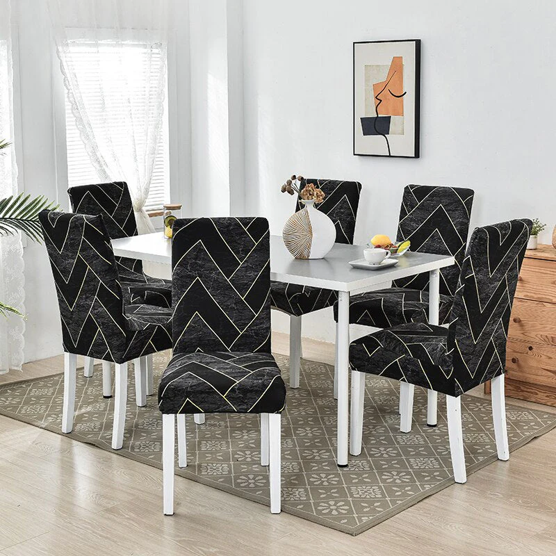 Dining Chair Cover Cheap Anti-dirty Slipcover Elastic Seat Chair Cover for Living Room Kitchen Wedding Banquet Party Removable - Image 19
