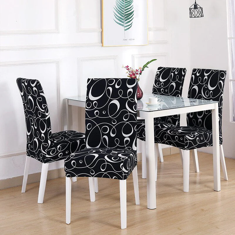 Dining Chair Cover Cheap Anti-dirty Slipcover Elastic Seat Chair Cover for Living Room Kitchen Wedding Banquet Party Removable - Image 20