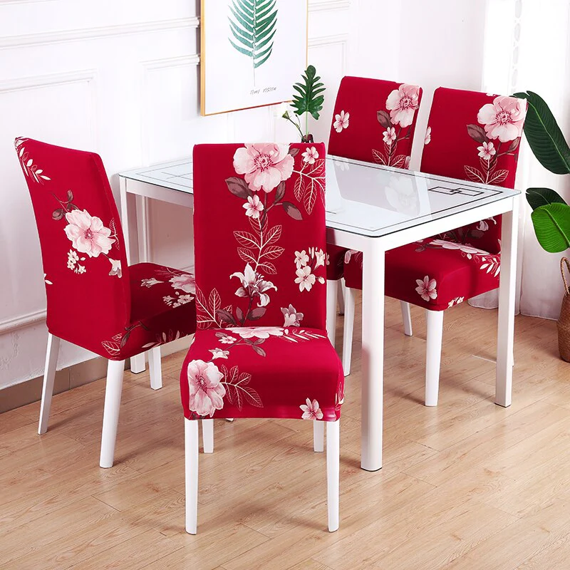 Dining Chair Cover Cheap Anti-dirty Slipcover Elastic Seat Chair Cover for Living Room Kitchen Wedding Banquet Party Removable - Image 25