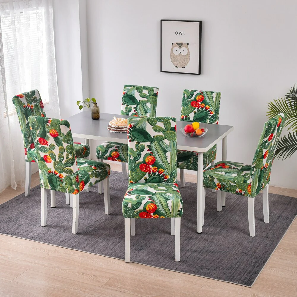 Dining Chair Cover Cheap Anti-dirty Slipcover Elastic Seat Chair Cover for Living Room Kitchen Wedding Banquet Party Removable - Image 33