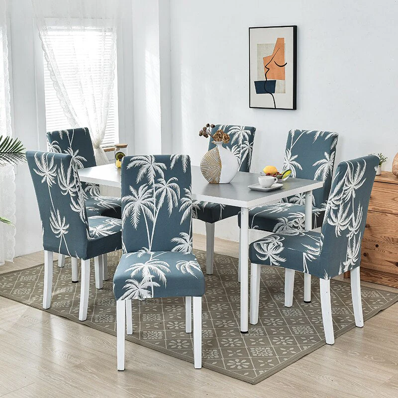 Dining Chair Cover Cheap Anti-dirty Slipcover Elastic Seat Chair Cover for Living Room Kitchen Wedding Banquet Party Removable - Image 36