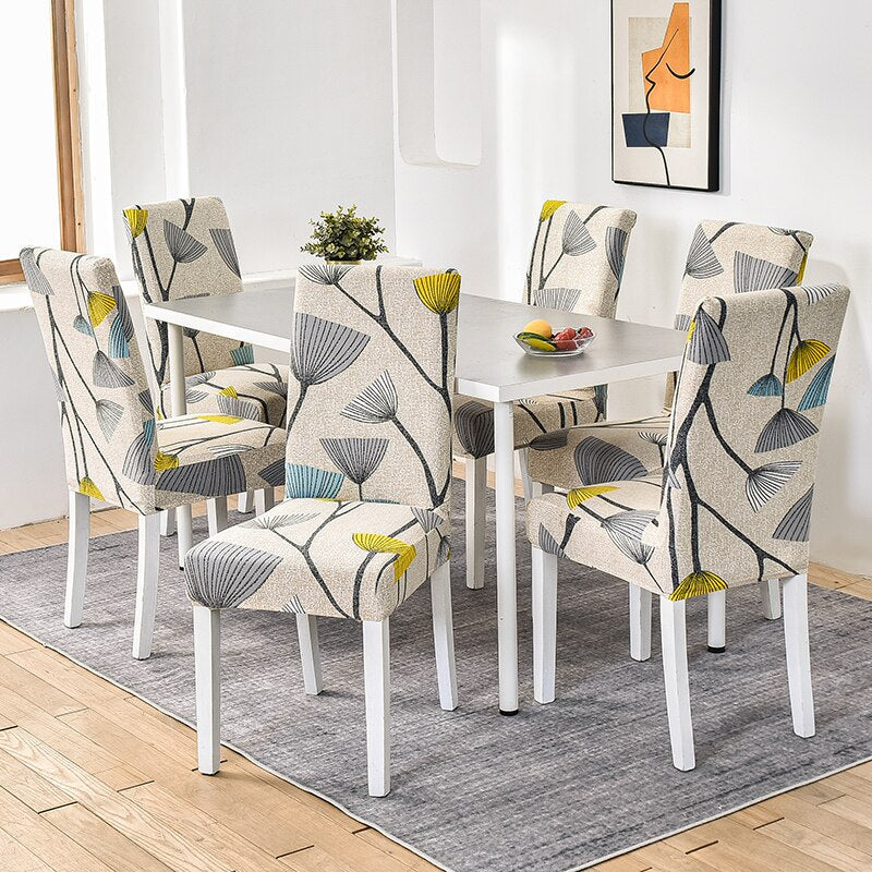 Dining Chair Cover Cheap Anti-dirty Slipcover Elastic Seat Chair Cover for Living Room Kitchen Wedding Banquet Party Removable - Image 37