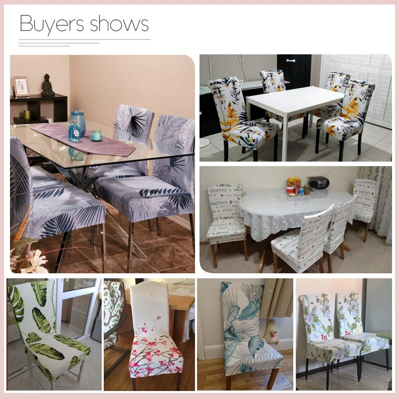 Dining Chair Cover Cheap Anti-dirty Slipcover Elastic Seat Chair Cover for Living Room Kitchen Wedding Banquet Party Removable - Image 5