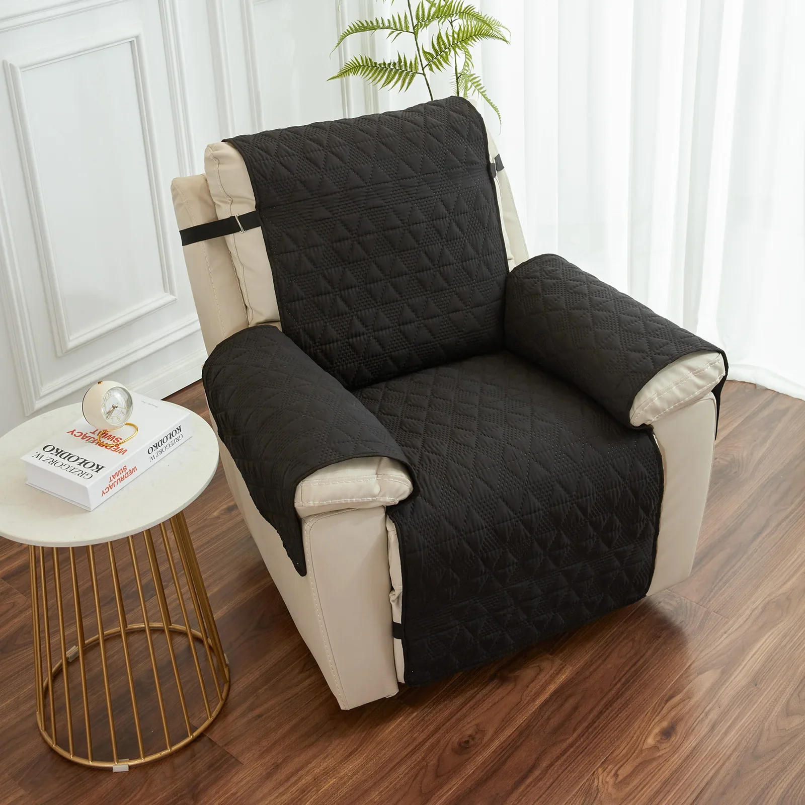 Double-side Waterproof Sofa Covers Dogs Pets Kids Recliner Anti-Slip Couch Recliner Chair Cover  Removable Armchair Slipcover - Image 10