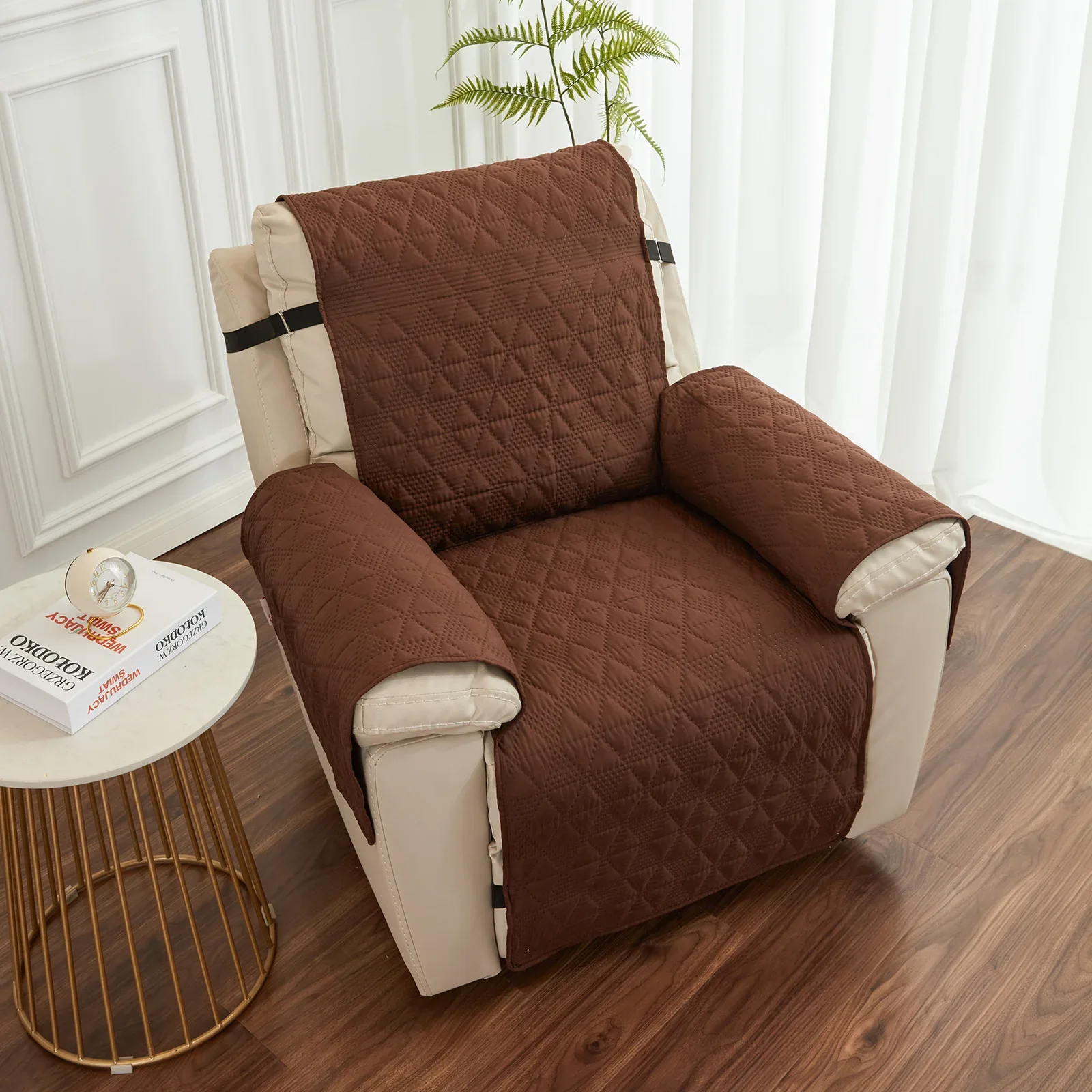 Double-side Waterproof Sofa Covers Dogs Pets Kids Recliner Anti-Slip Couch Recliner Chair Cover  Removable Armchair Slipcover - Image 8