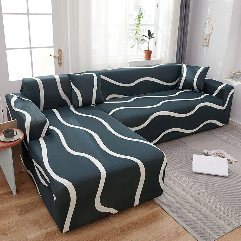 Elastic Corner Sofa Covers for Living Room 1/2/3/4 Seater L Shaped Sofa Cover Chaise Longue Stretch Cover for Sofa Couch Armchair - Image 22