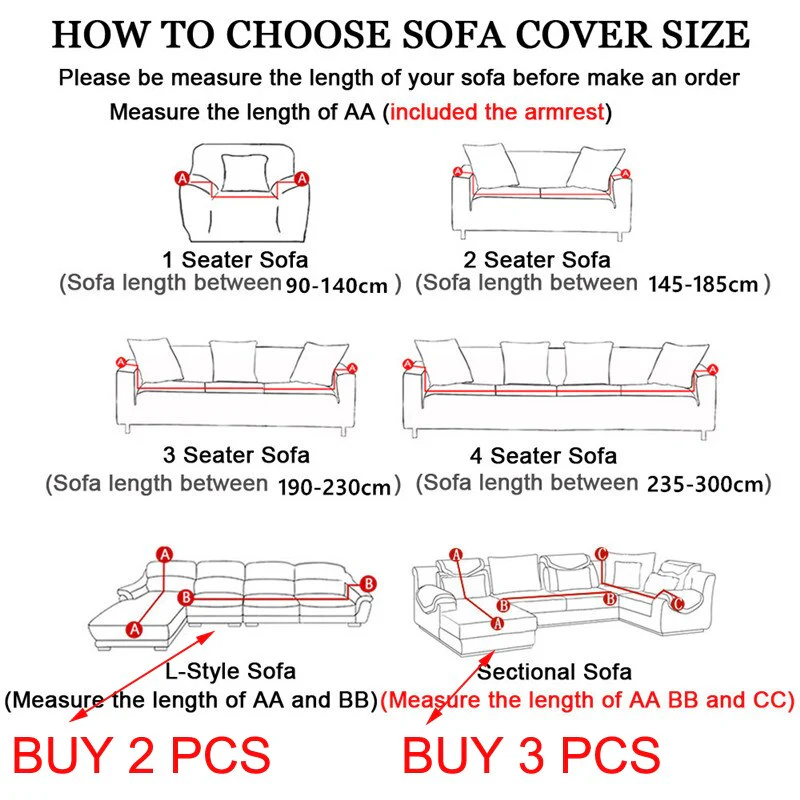 Elastic Corner Sofa Covers for Living Room 1/2/3/4 Seater L Shaped Sofa Cover Chaise Longue Stretch Cover for Sofa Couch Armchair - Image 3