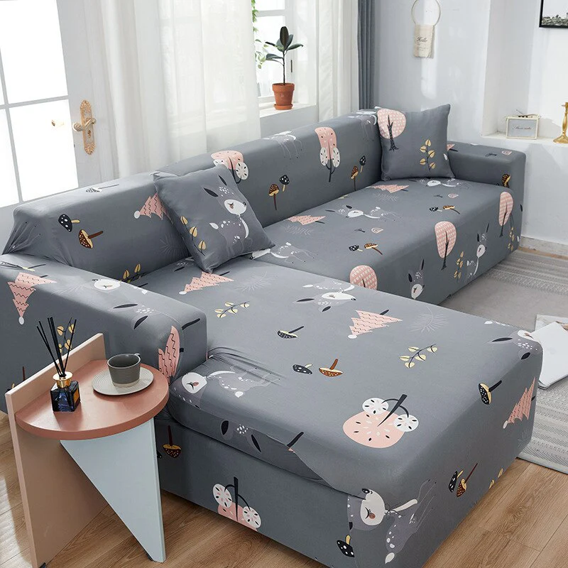 Elastic Corner Sofa Covers for Living Room 1/2/3/4 Seater L Shaped Sofa Cover Chaise Longue Stretch Cover for Sofa Couch Armchair - Image 6