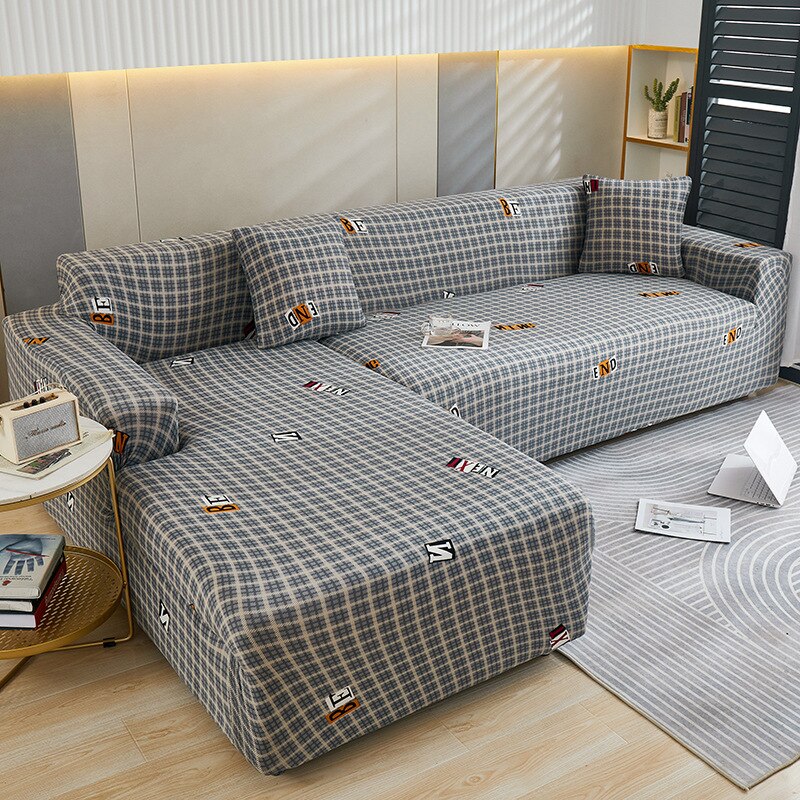 Elastic Corner Sofa Covers for Living Room 1/2/3/4 Seater L Shaped Sofa Cover Chaise Longue Stretch Cover for Sofa Couch Armchair - Image 9