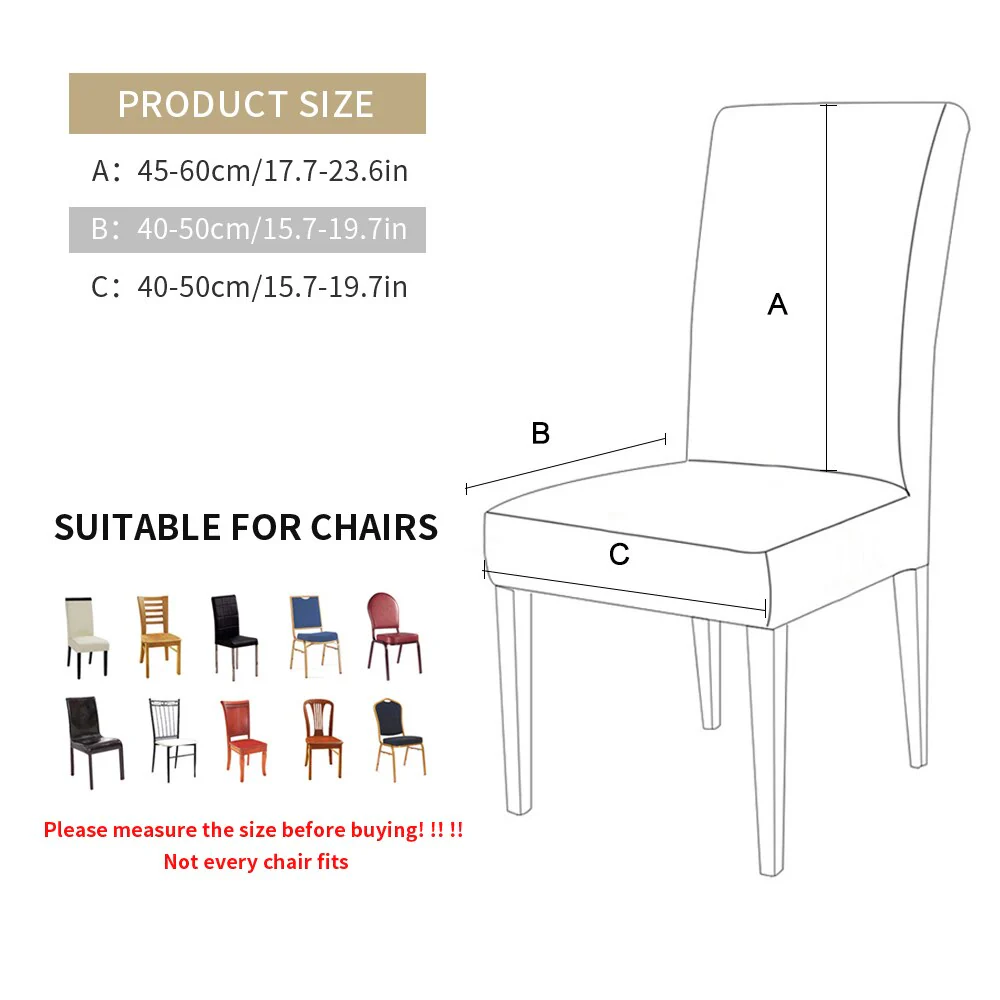 Elastic Dining Chair Covers Home Wedding Chair Cushion Removable Slipcovers Protector Anti-Dust Furniture Decor For Banquet Party - Image 3