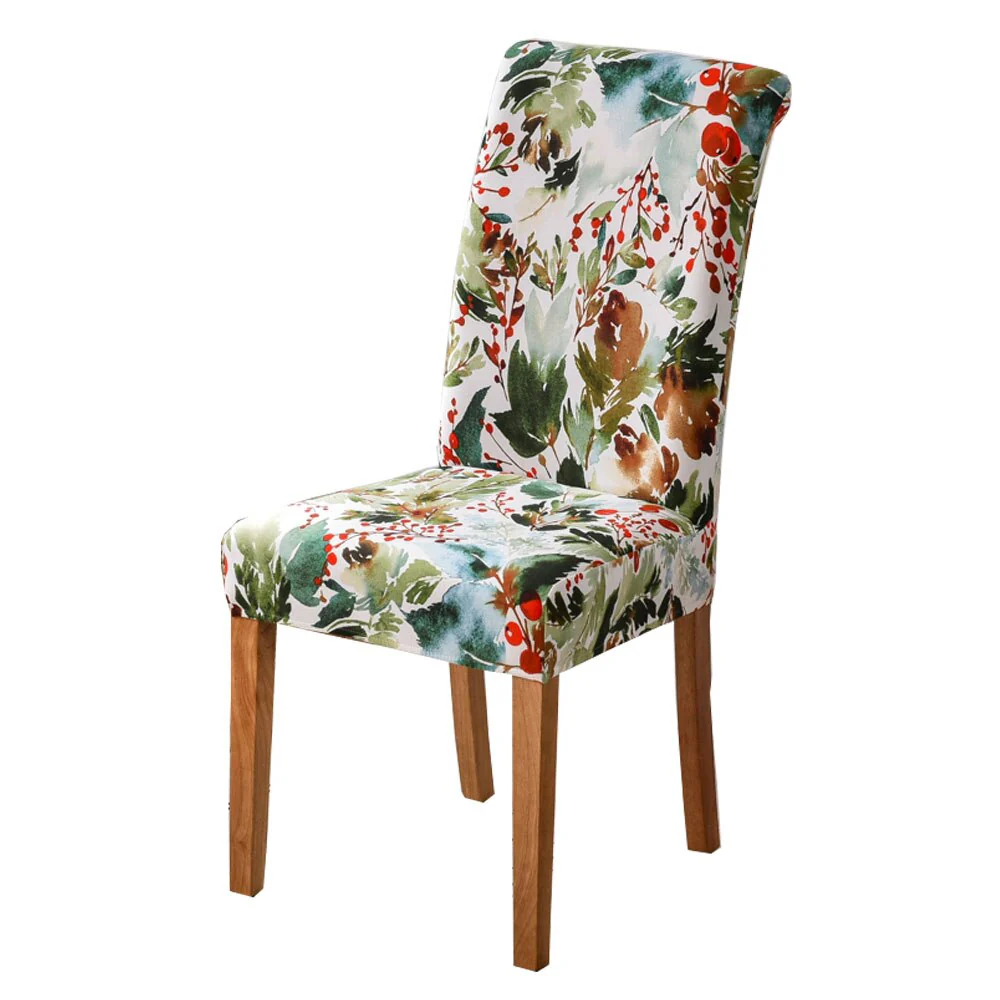 Elastic Floral Print Chair Covers Spandex Chair Cover Stretch Home Dining Multifunctional Spandex Elastic Cloth Universal Size - Image 12