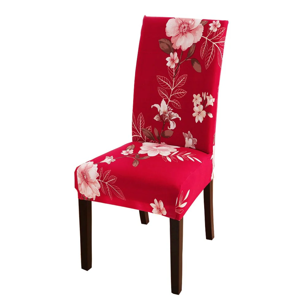 Elastic Floral Print Chair Covers Spandex Chair Cover Stretch Home Dining Multifunctional Spandex Elastic Cloth Universal Size - Image 22
